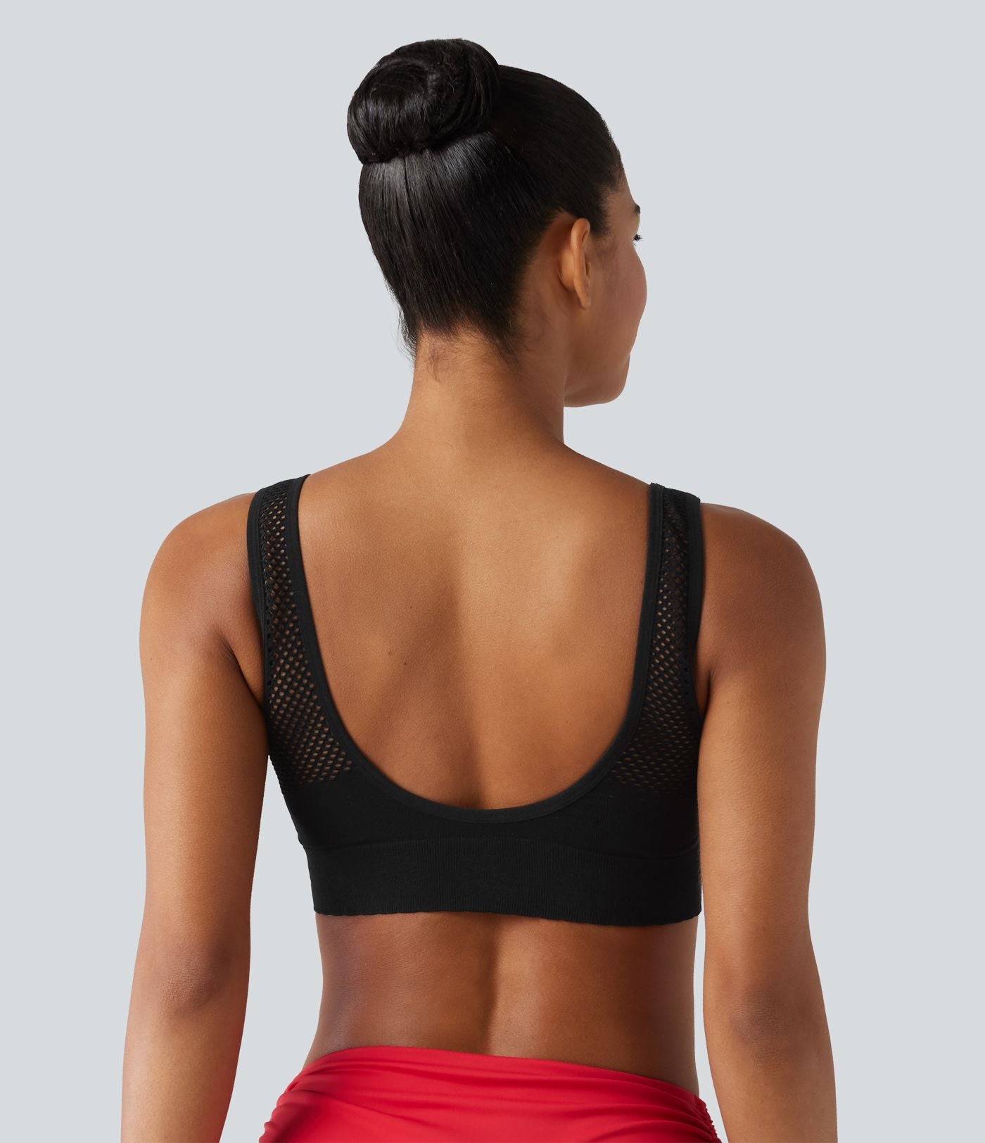 Brassière de sport OneForm Seamless Flow sans couture à col V, maintien léger, pour le yoga