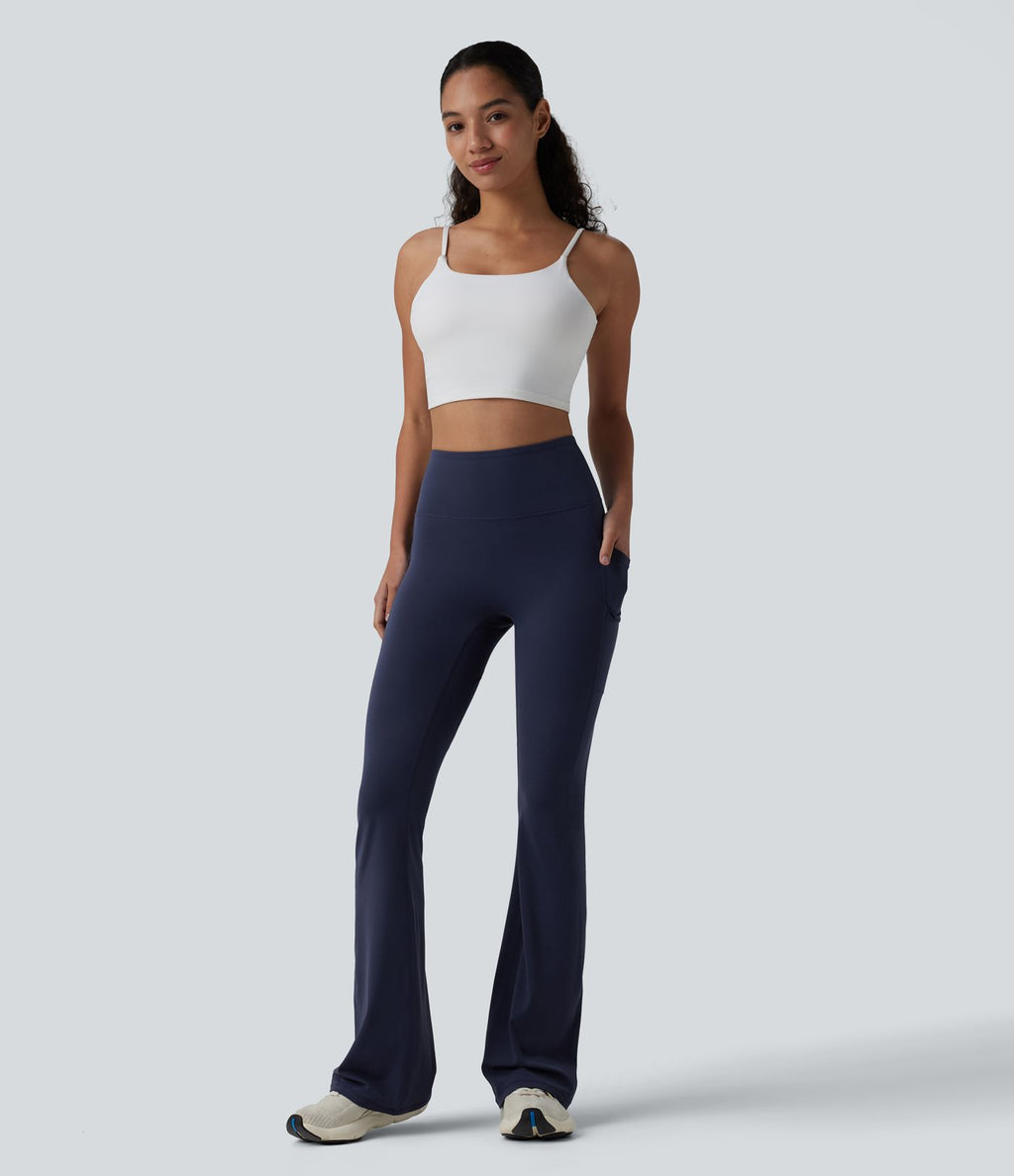 Legging de yoga bootcut SoftlyZero™ taille haute avec poches - UPF50+