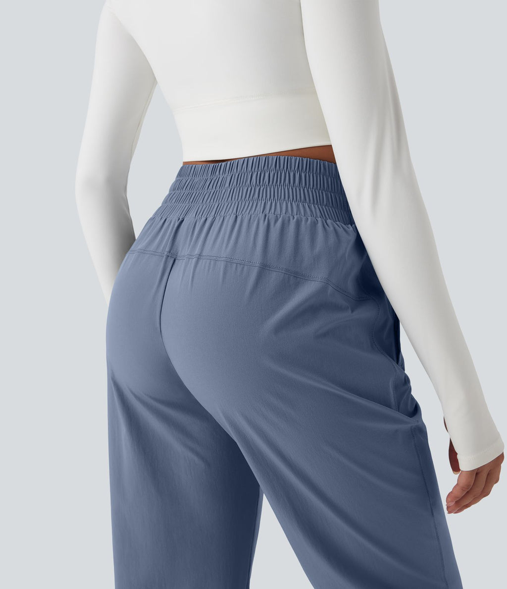 Jogging randonnée taille haute poches zippées