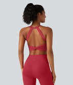 SoftlyZero™ Plush Débardeur de yoga court col cœur avec soutien-gorge intégré