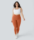 Softlyzero™ Legging Grande Taille Pleine Longueur Taille Haute Poches Latérales Croisée - UPF50+