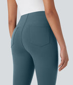 Pantalon de travail fuselé court taille haute Halara Flex™ avec poches