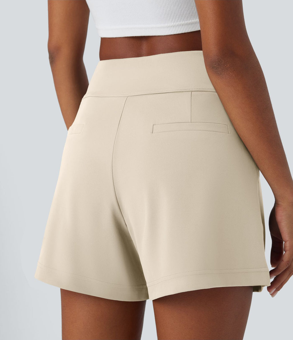 Short de travail large taille haute DayStretch avec poches