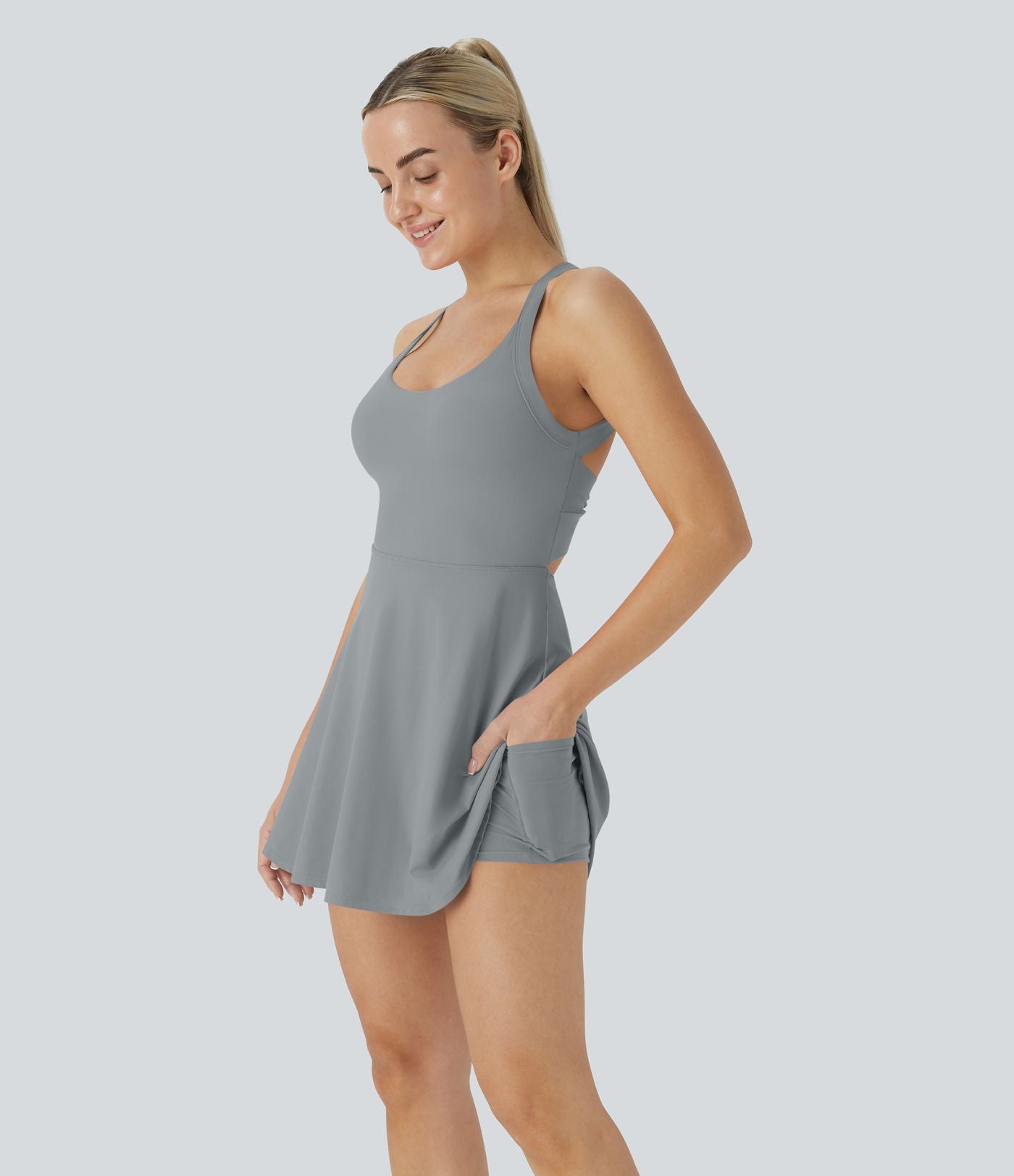 Softlyzero™ Airy Robe Sport Torsadée Dos Nu Édition Easy Peasy