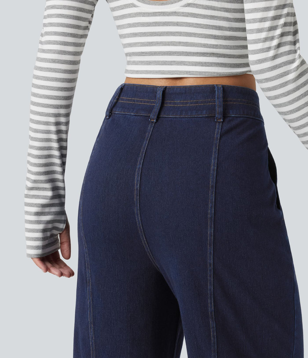 Jean large casual Halara Flex™ taille haute à poches