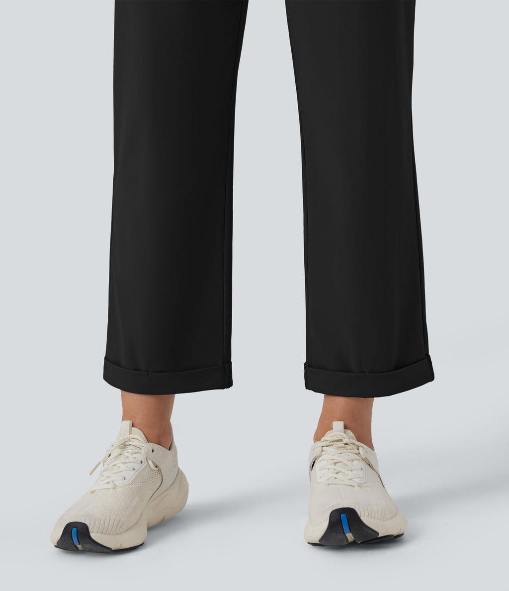 Pantalon yoga fuselé taille haute avec poches
