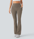 Pantalon de yoga à coupe bootcut gainant galbant taille haute avec effet scrunch et poches Halara UltraSculpt™