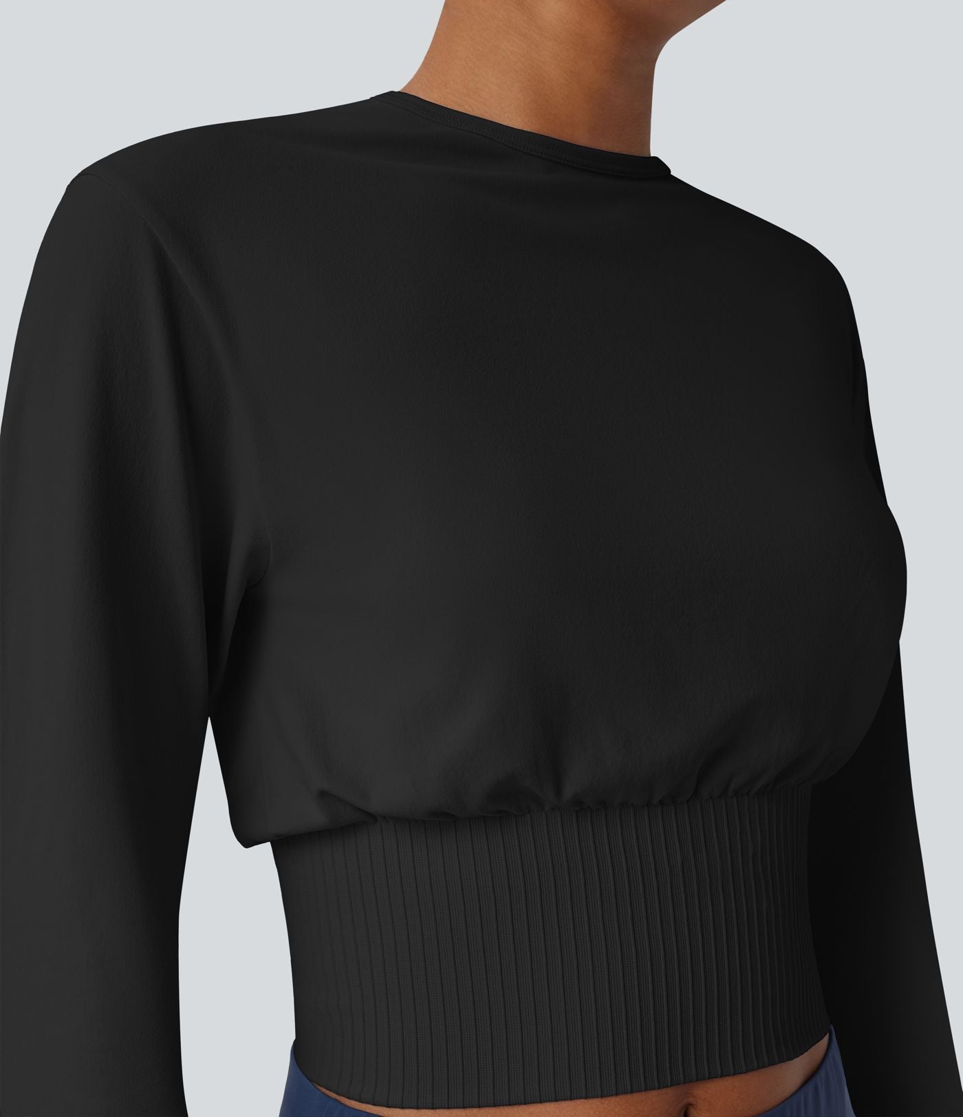 Haut de sport col rond à manches longues sans couture OneForm Seamless Flow
