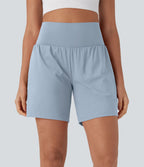 Short de yoga SoftlyZero™ Airy 2-en-1 taille très haute avec poches et effet frais InstantCool 17,5 cm