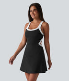 Robe de tennis mini SoftlyZero™ Airy 2-en-1 color block à effet frais InstantCool, brassière intégrée et poches, accès facile Easy Peasy
