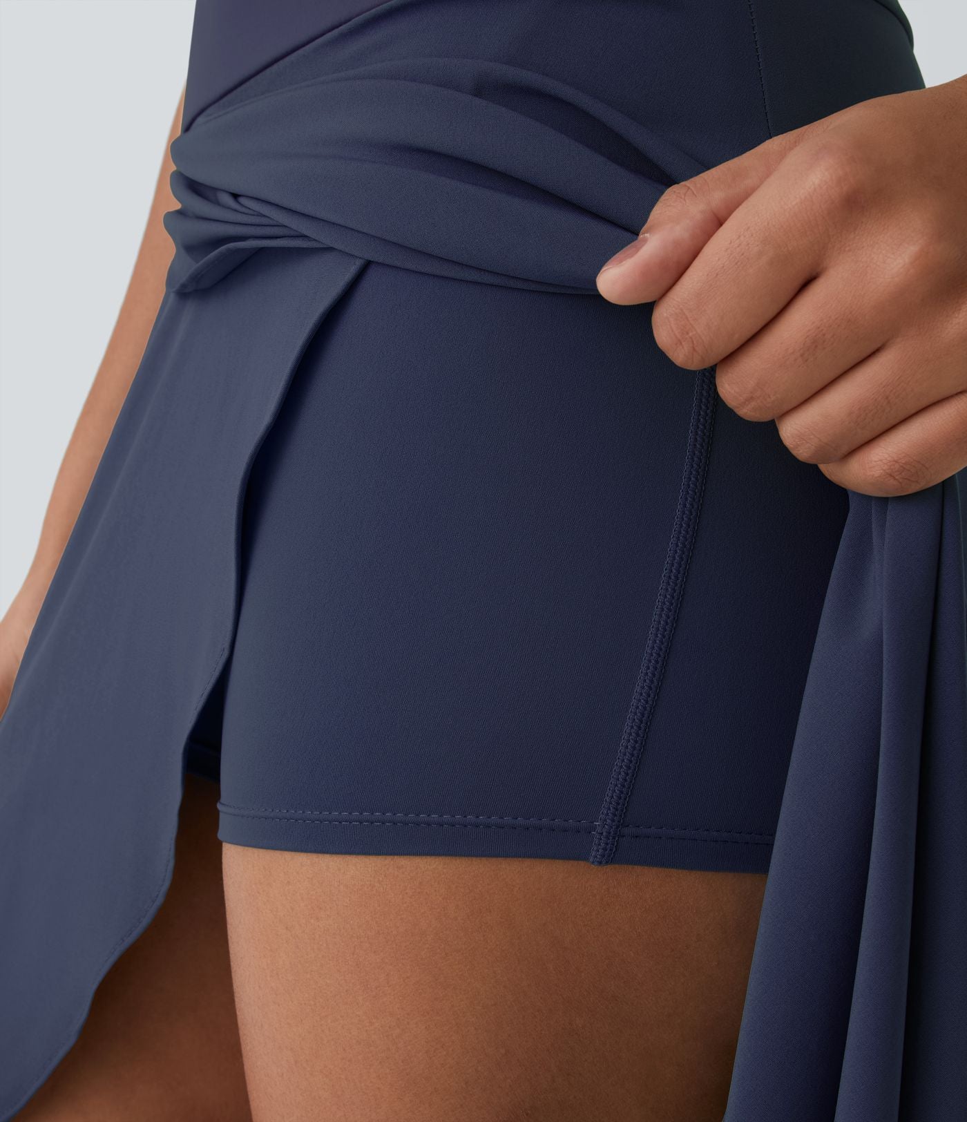 Jupe Longue Casual Breezeful™ Taille Haute à Volants 2en1 Fluide Sèchement Rapide Quotidien Maxi