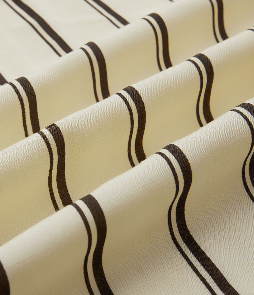 Chemise décontractée à rayures manches longues avec poches