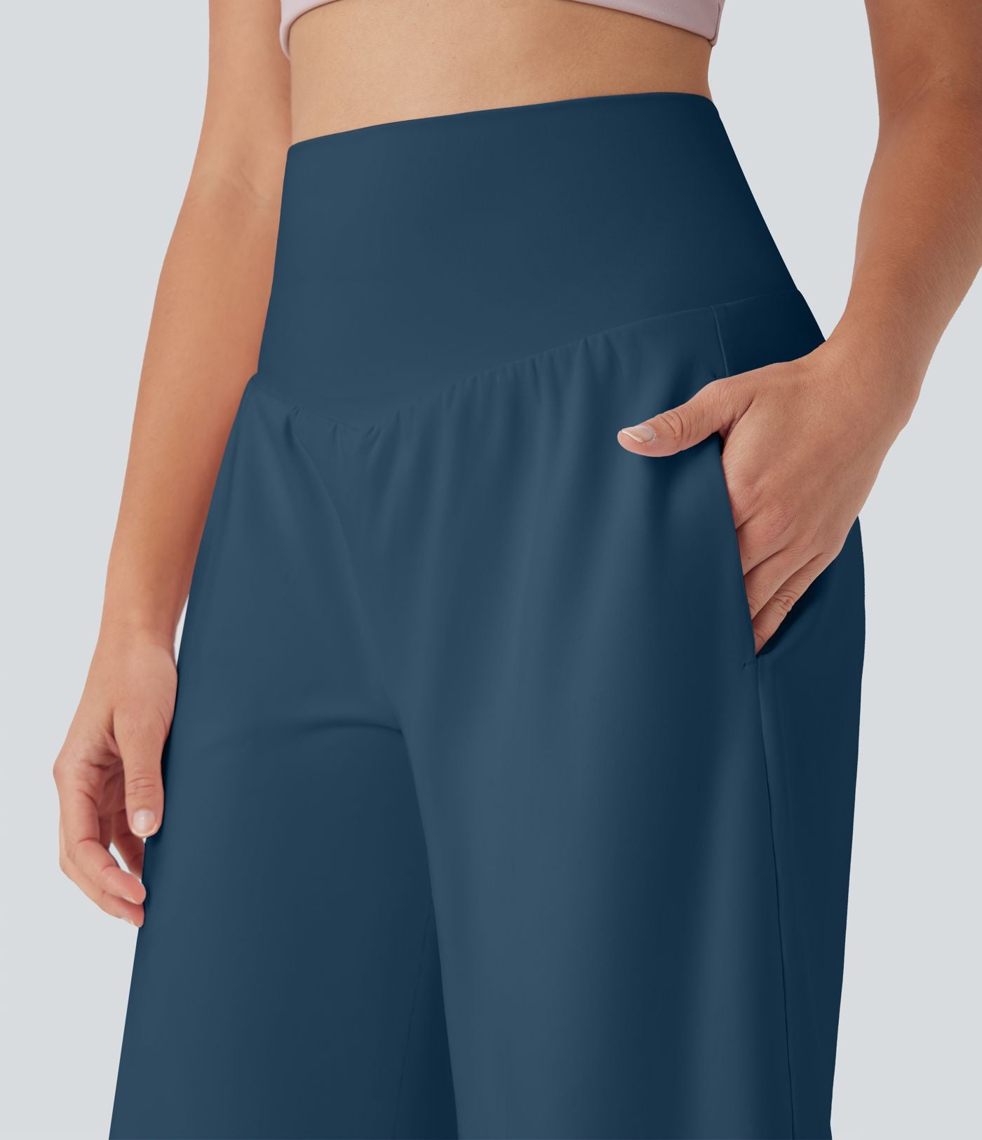 Bermuda SoftlyZero™ Airy de yoga taille haute avec poches multiples et effet frais InstantCool