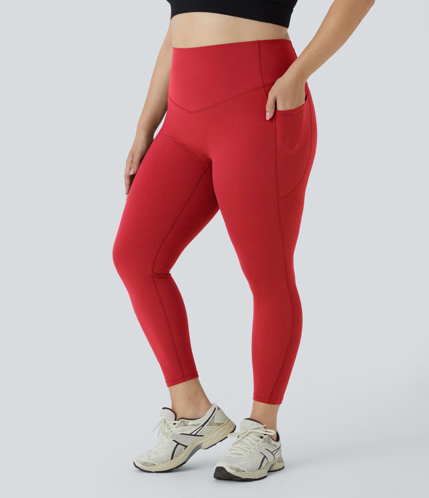 Legging d'entraînement gainant taille haute grande taille avec poches Halara UltraSculpt™
