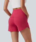 Short décontracté SoftlyZero™ Airy taille haute coupe ajustée à ourlet arrondi, avec poches, 10 cm