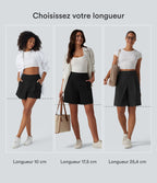 Short de travail large taille haute DayStretch avec poches