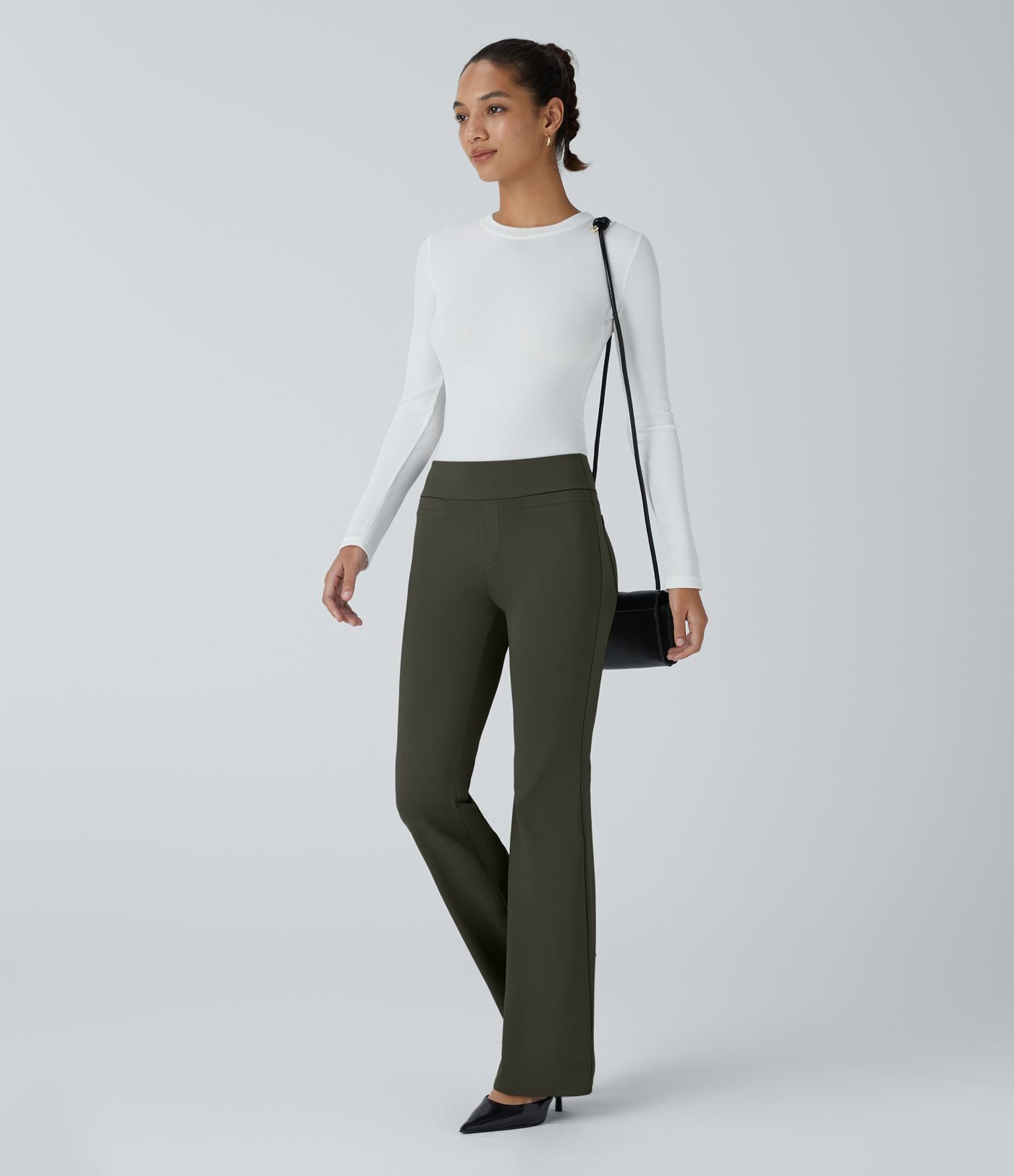 Pantalon tailleur taille moyenne Halara Flex™ avec poches