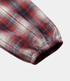 Robe Casual de Mini à Carreaux avec Col Boutons et Nœud à l'Avant