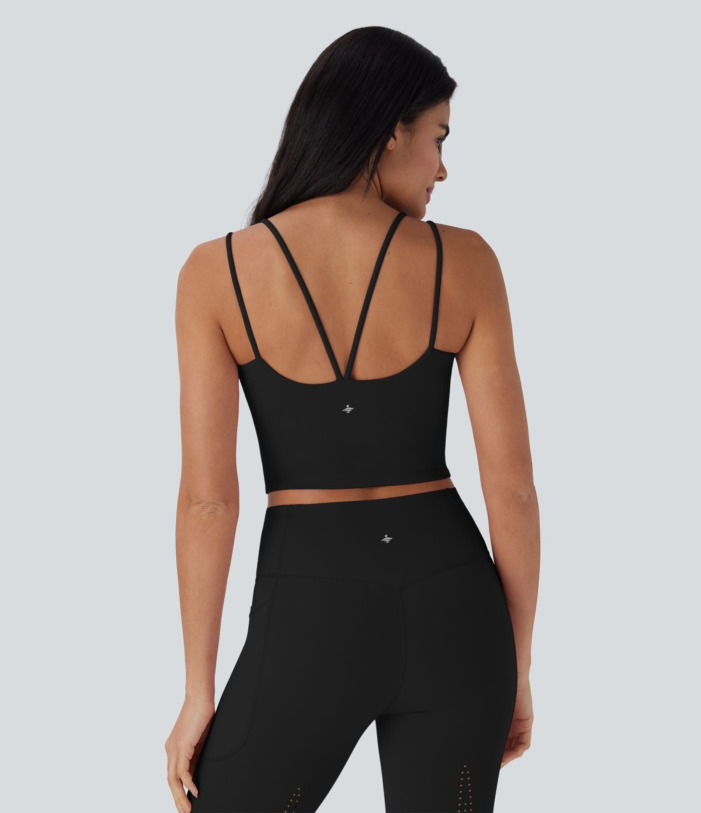 Débardeur de yoga court Halara UltraSculpt™ Cool dos nu à séchage rapide - UPF50+