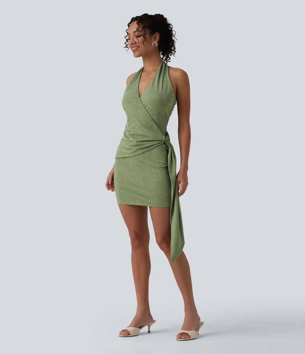 Robe micro mini moulante col licou