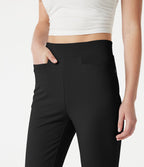 Pantalon corsaire de golf slim à chevrons taille haute avec poches