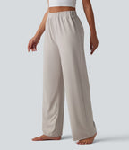Pantalon de détente ample taille haute