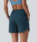 Short de running SoftlyZero™ Airy 2-en-1 taille haute effet frais InstantCool avec cordon de serrage et poches