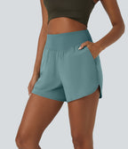 Breezeful™ Shorts 10cm Casual à Séchage Rapide Taille Haute et Poche Latérale