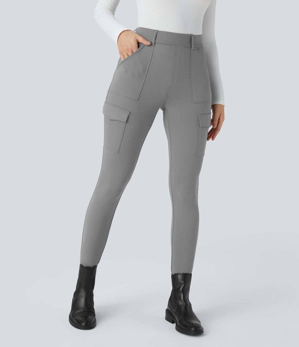 Pantalon cargo ajusté tailleur taille haute Halara Flex™ DayStretch avec poches