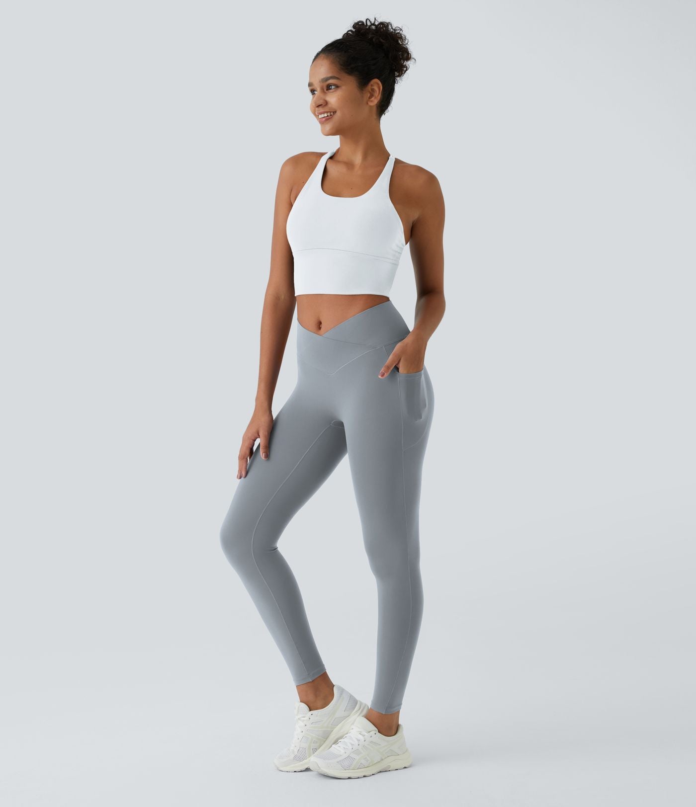 Softlyzero™ Legging Unis Poches Croisées