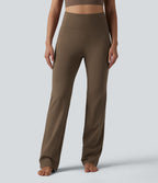 Pantalon de yoga gainant taille haute coupe droite