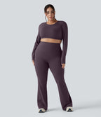 Pantalon yoga évasé gainant sculptant grande taille taille haute Halara UltraSculpt™