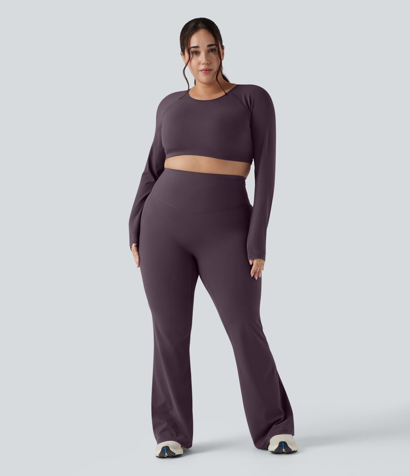 Pantalon yoga évasé gainant sculptant grande taille taille haute Halara UltraSculpt™