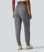 Jogging de sport taille haute cordon de serrage effet frais InstantCool UPF50+ avec poches