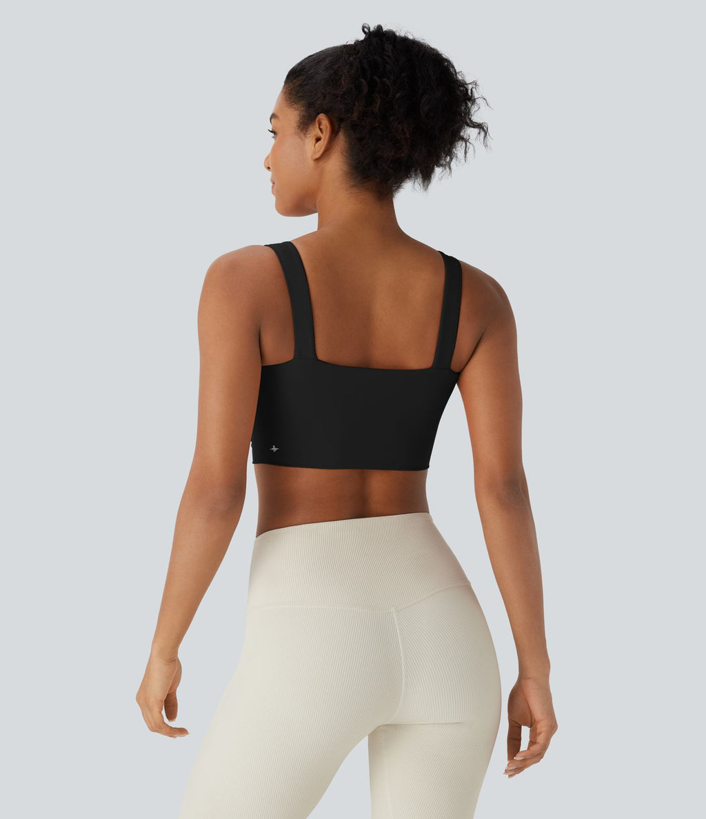 Brassière yoga SoftlyZero™ Airy maintien léger découpes effet frais InstantCool, bonnets E-G
