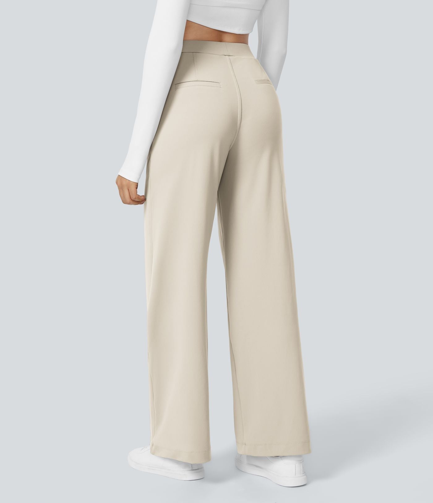 Pantalon tailleur Halara Flex™ DayStretch coupe droite taille haute avec poches