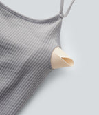 Débardeur running court dos en V bretelles doubles bonnets E-G sans couture OneForm Seamless Flow