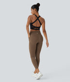 Legging d'entraînement gainant galbant taille haute avec effet scrunch et poches Halara UltraSculpt™