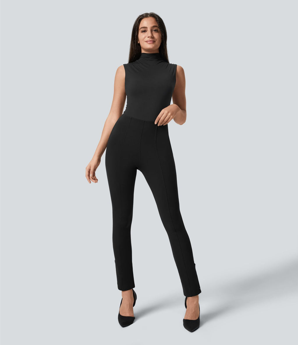 Pantalon de travail 7/8 gainant taille haute avec ourlet ajustable Halara Flex™