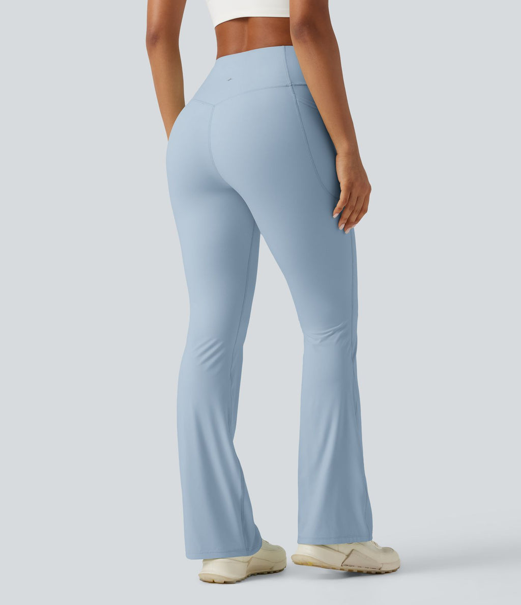 Legging yoga bootcut Halara UltraSculpt™ taille haute gainant avec poches