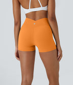 Softlyzero™ Short 7,5cm Biker Taille Haute Croisé Uni