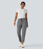 Pantalon golf fuselé taille haute cordon poches séchage rapide - Poche tee de golf