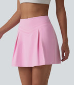 Jupe de sport 2-en-1 SoftlyZero™ Airy, taille mi-haute, effet ventre plat, froncée, avec poches - Protection solaire UPF50+