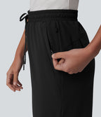 Jogging de golf taille mi-haute à séchage rapide effet frais InstantCool avec cordon de serrage et poches, protection solaire UPF40+