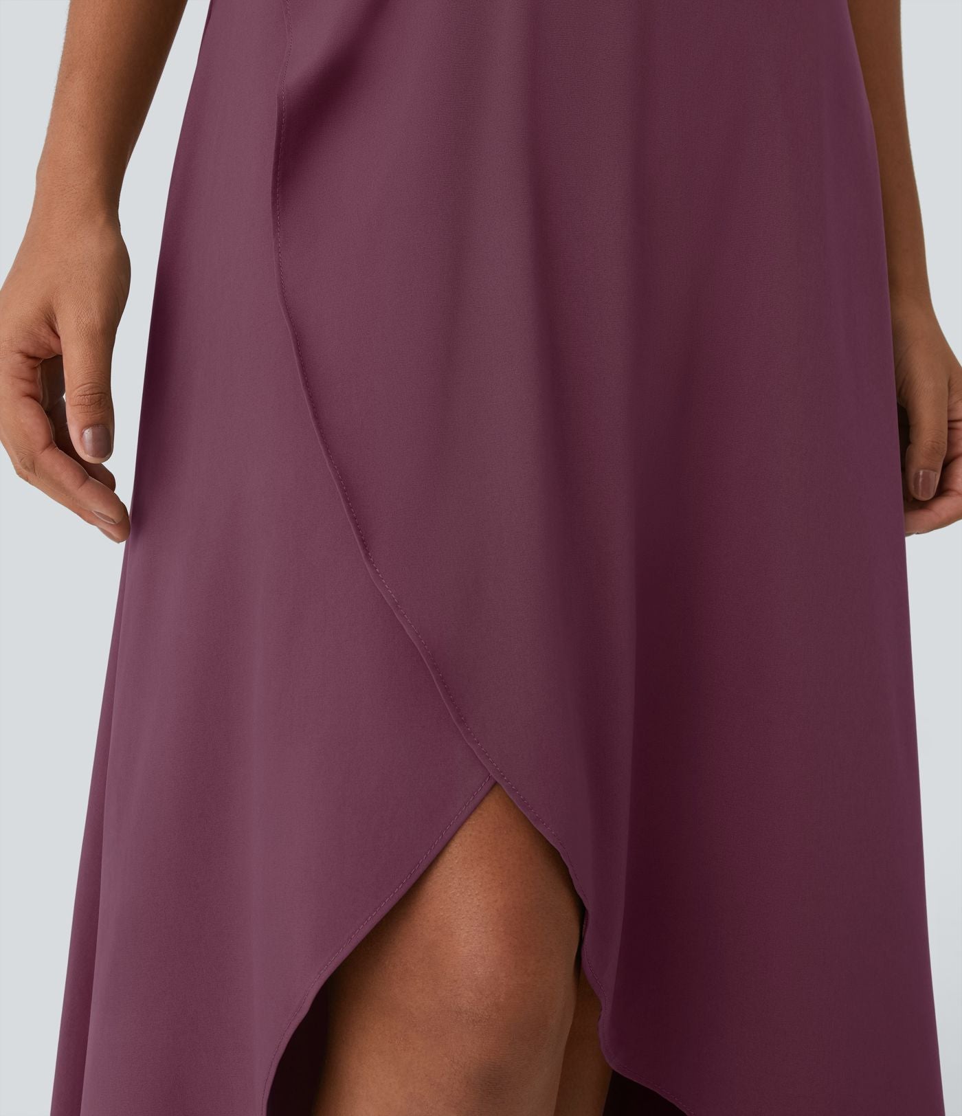Jupe Longue Casual Breezeful™ Taille Haute à Volants 2en1 Fluide Sèchement Rapide Quotidien Maxi