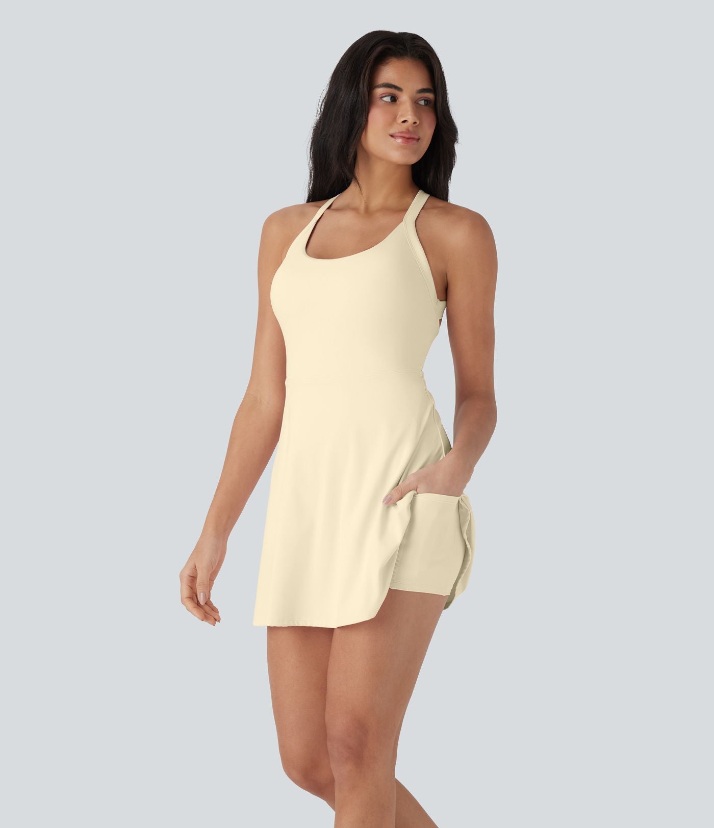 Softlyzero™ Airy Robe Sport Torsadée Dos Nu Édition Easy Peasy