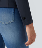 Blazer de travail col cranté à manches longues DayStretch avec poches
