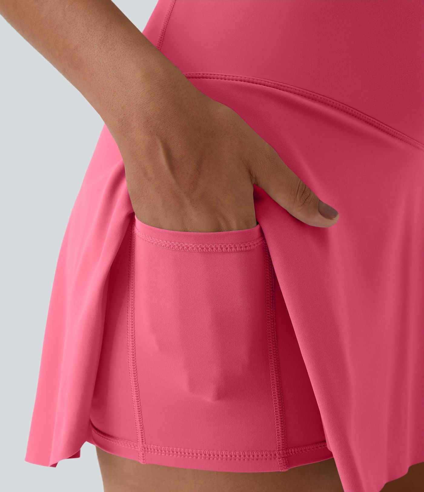 Jupe de tennis mini 2-en-1 quotidienne SoftlyZero™ Airy avec croisement, poche latérale et effet frais InstantCool, Lucid, protection solaire UPF50+