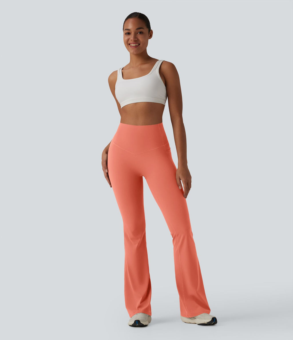 Halara UltraSculpt™ Legging de yoga évasé gainant taille haute avec poches