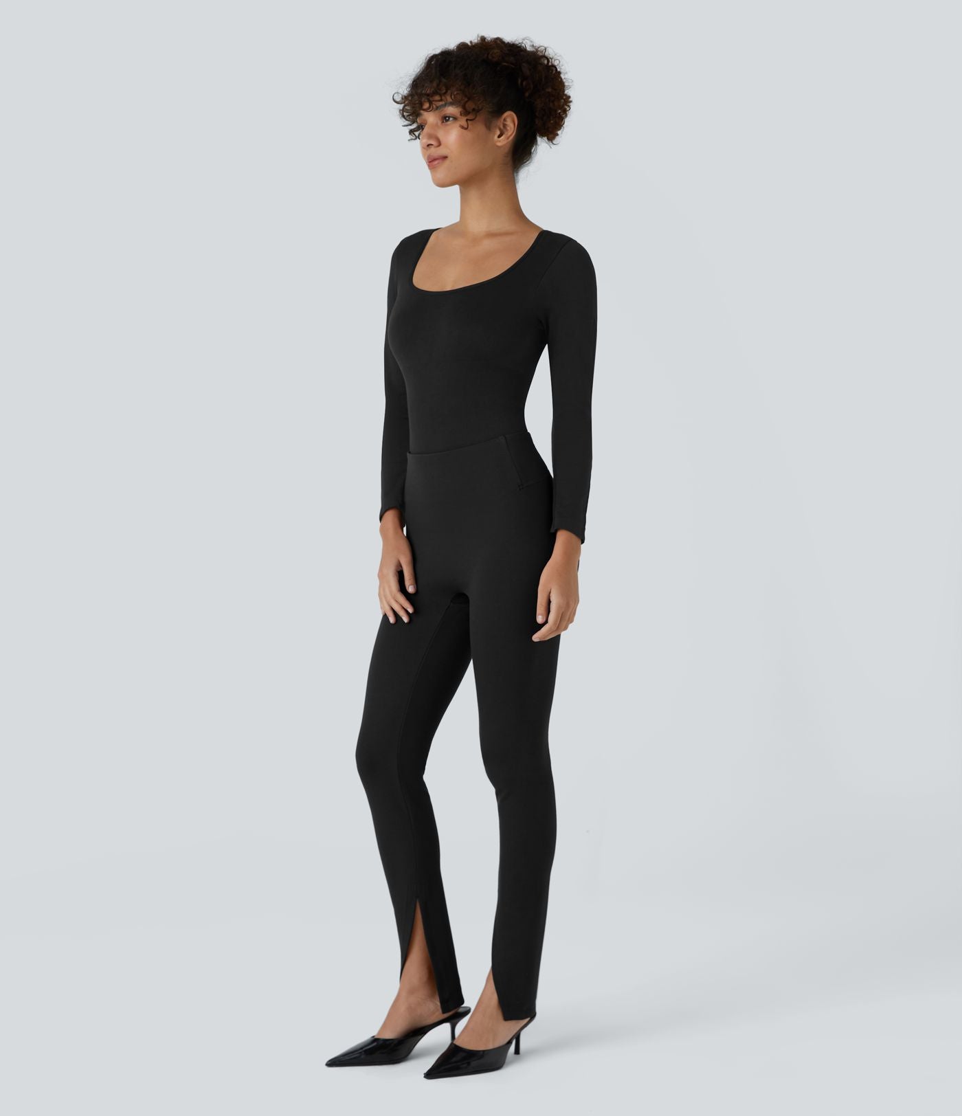 Pantalon tailleur devant taille haute Halara Flex™